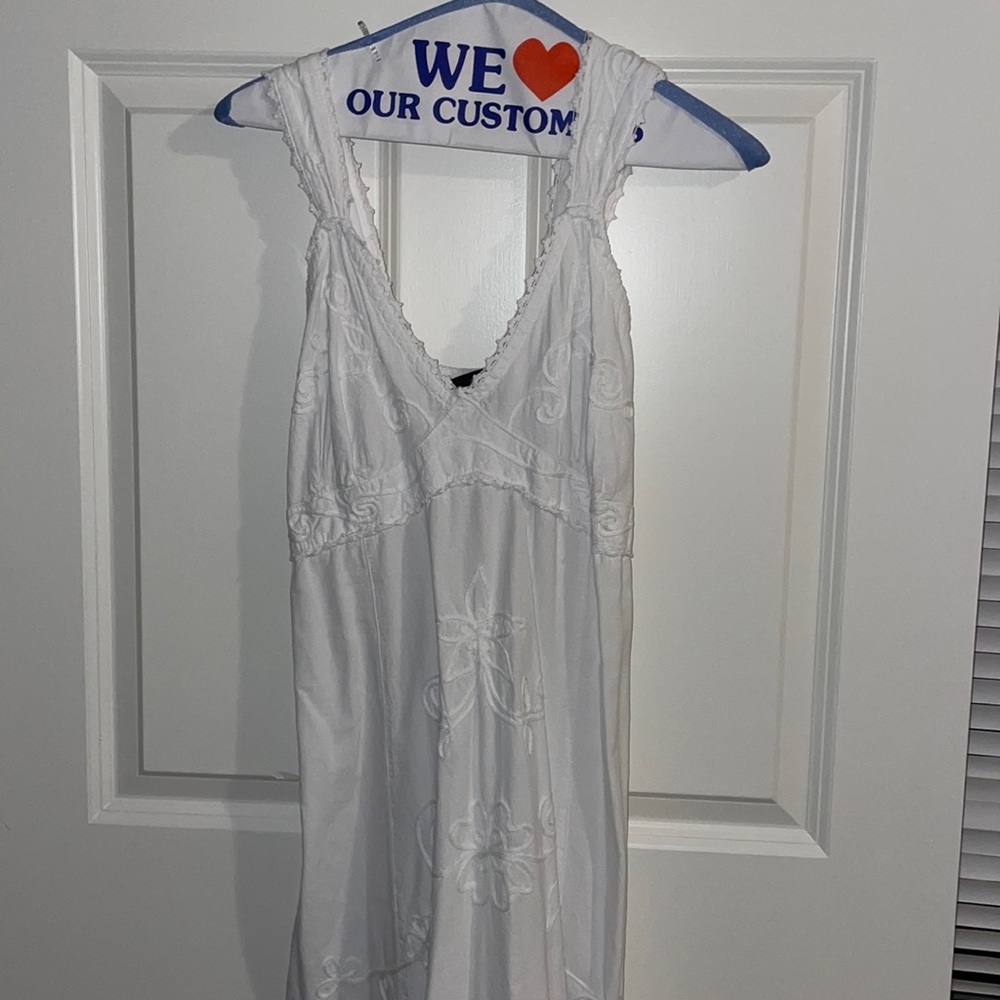 White beachy dress
